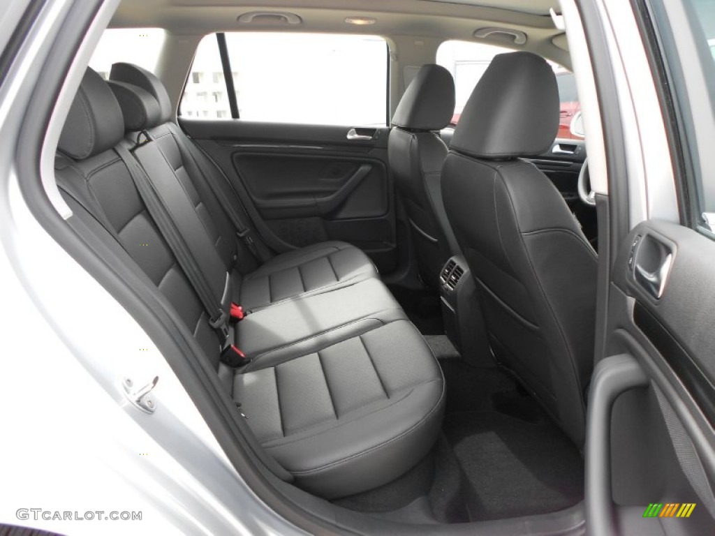 Titan Black Interior 2012 Volkswagen Jetta TDI SportWagen Photo #61474800