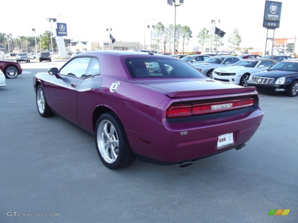 2010 Challenger R/T Classic - Plum Crazy Purple Pearl / Dark Slate Gray photo #4