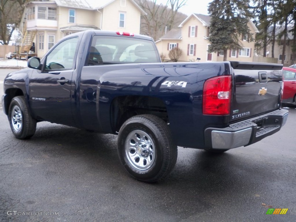 2012 Silverado 1500 LS Regular Cab 4x4 - Imperial Blue Metallic / Dark Titanium photo #7