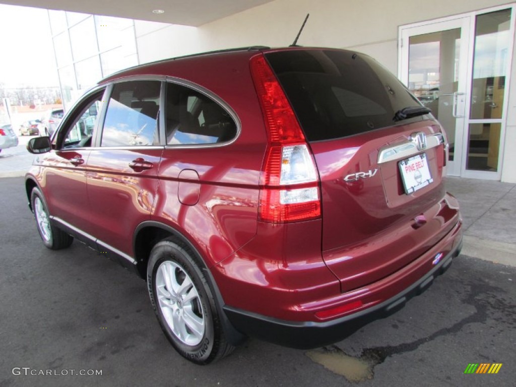 2010 CR-V EX-L AWD - Tango Red Pearl / Gray photo #5