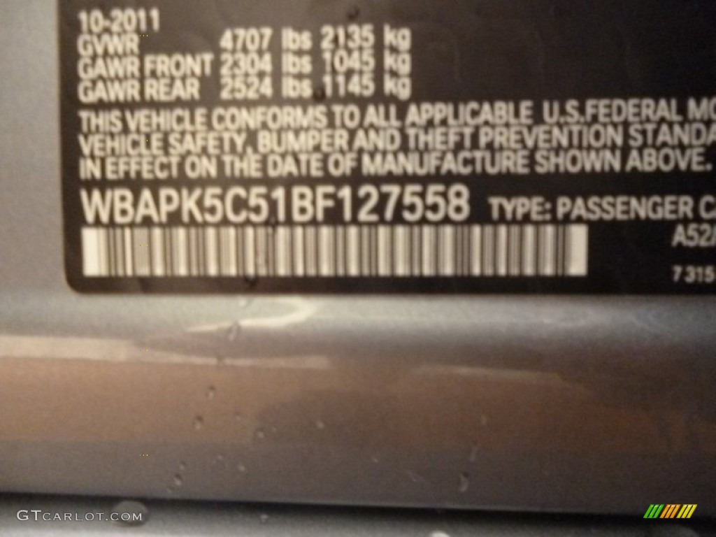 2011 3 Series 328i xDrive Sedan - Space Gray Metallic / Black photo #15