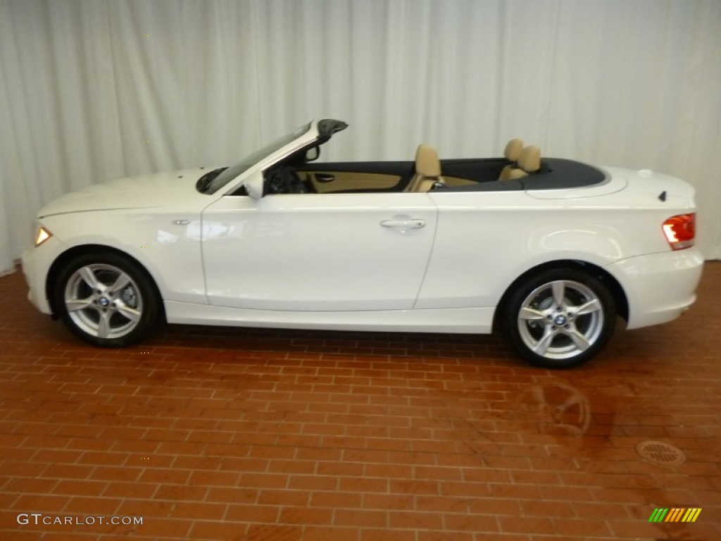 2012 1 Series 128i Convertible - Alpine White / Savanna Beige photo #5