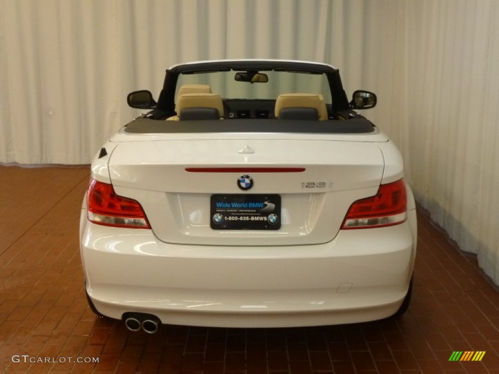 2012 1 Series 128i Convertible - Alpine White / Savanna Beige photo #6