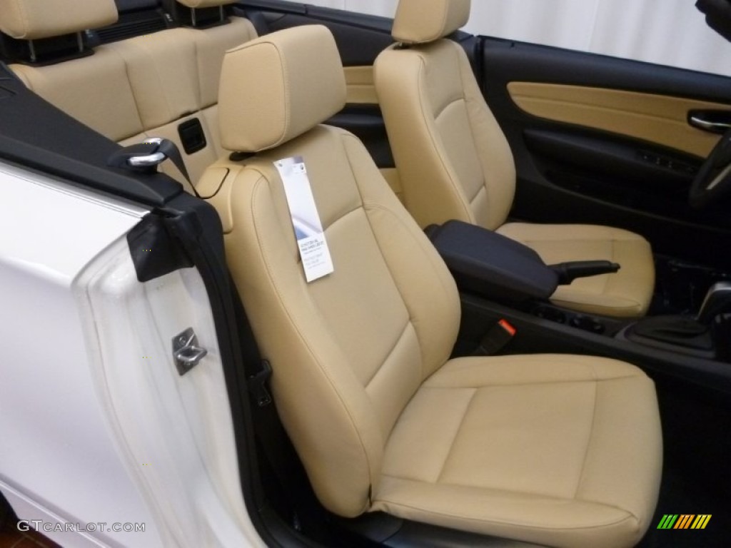 2012 1 Series 128i Convertible - Alpine White / Savanna Beige photo #11