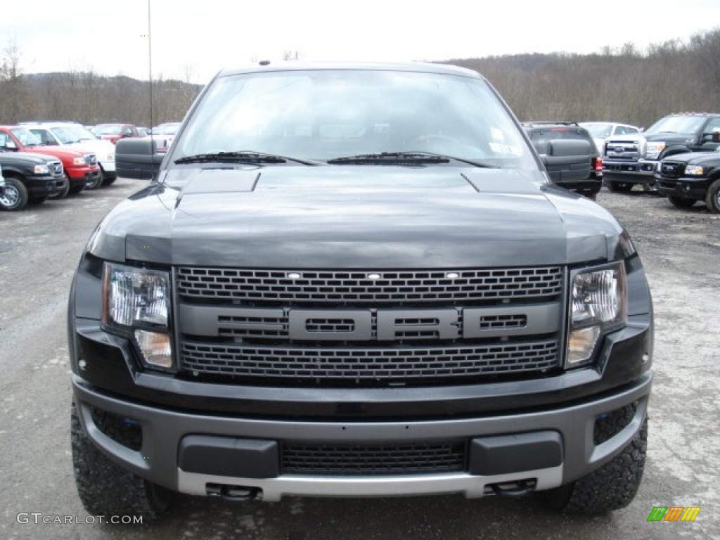 2010 F150 SVT Raptor SuperCab 4x4 - Tuxedo Black / Raptor Black photo #3