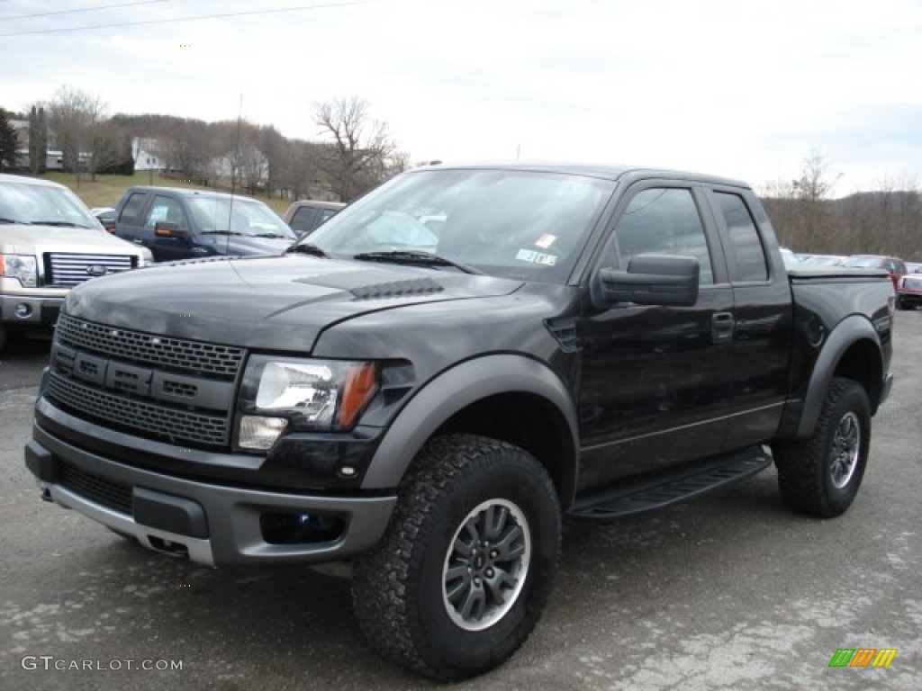 2010 F150 SVT Raptor SuperCab 4x4 - Tuxedo Black / Raptor Black photo #4