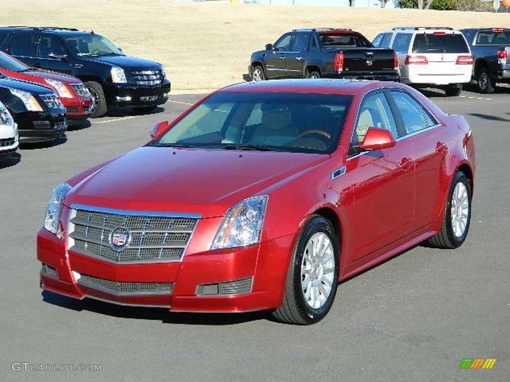 Crystal Red Tintcoat 2011 Cadillac CTS 3.0 Sedan Exterior Photo #61480428