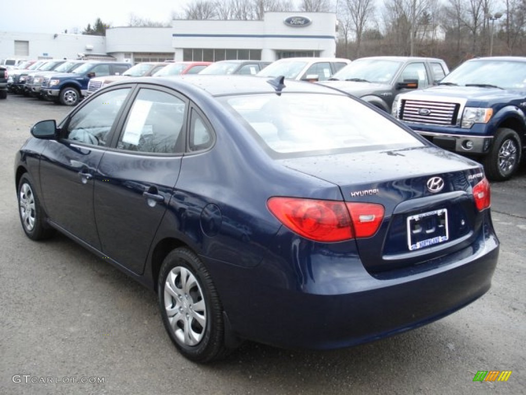 2009 Elantra GLS Sedan - Regatta Blue / Gray photo #6
