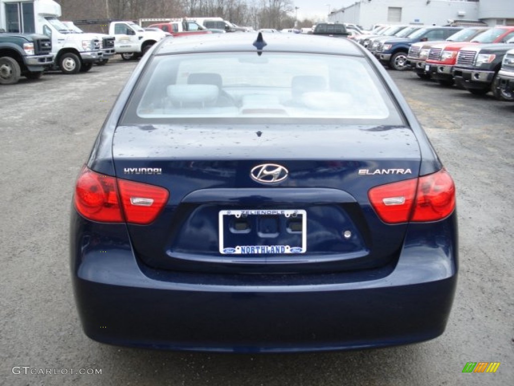 2009 Elantra GLS Sedan - Regatta Blue / Gray photo #7