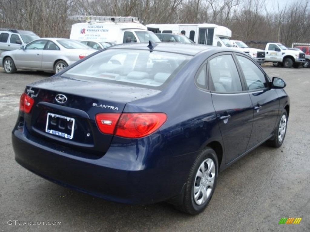 2009 Elantra GLS Sedan - Regatta Blue / Gray photo #8