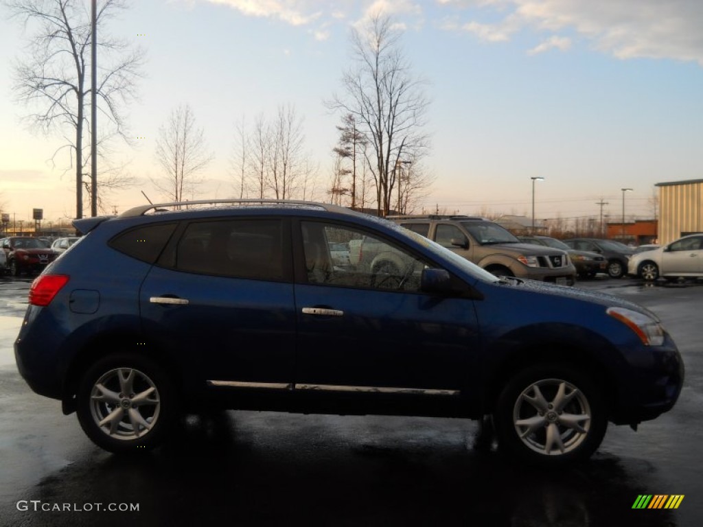 2011 Rogue SV AWD - Indigo Blue Metallic / Gray photo #15