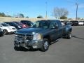 2008 Blue Granite Metallic Chevrolet Silverado 3500HD LTZ Crew Cab 4x4 Dually  photo #7