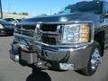 2008 Blue Granite Metallic Chevrolet Silverado 3500HD LTZ Crew Cab 4x4 Dually  photo #10