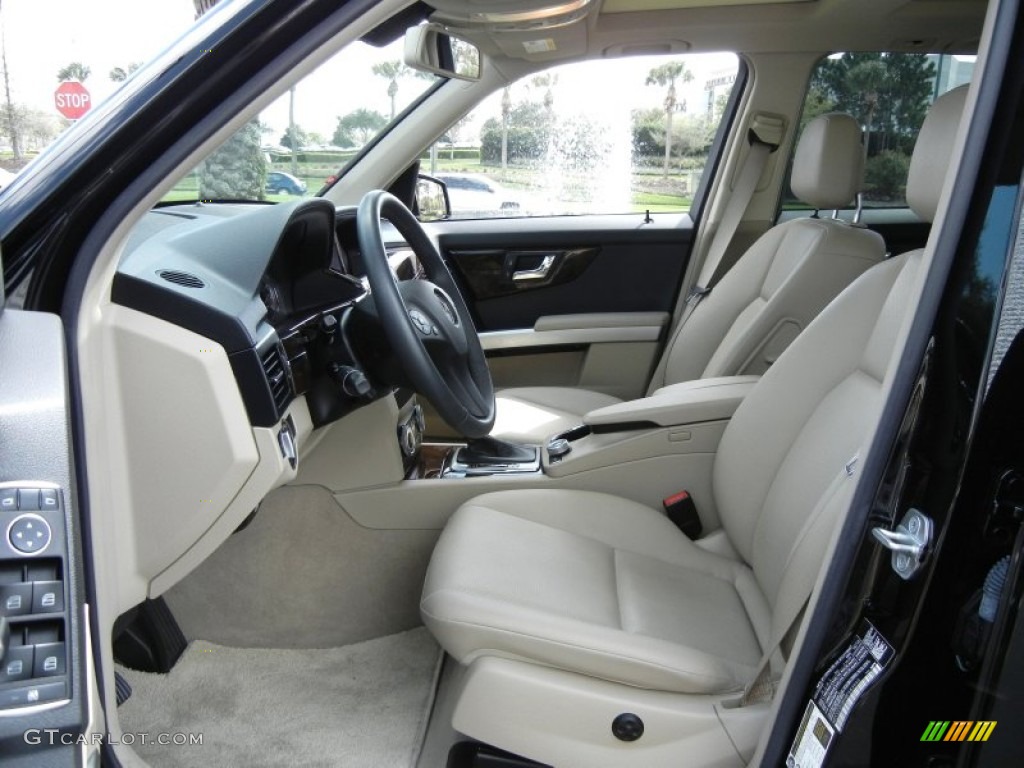 Almond/Black Interior 2011 Mercedes-Benz GLK 350 Photo #61481543