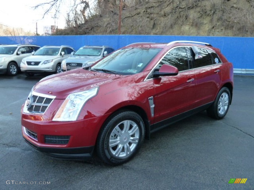 2012 SRX Luxury AWD - Crystal Red Tintcoat / Shale/Brownstone photo #1