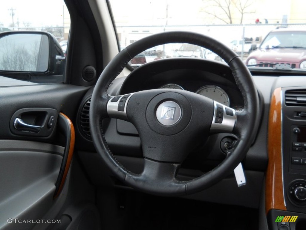 2006 Saturn VUE V6 Gray Steering Wheel Photo #61485099