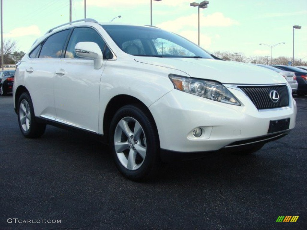 2010 RX 350 AWD - Starfire White Pearl / Light Gray/Espresso Birds-Eye Maple photo #1