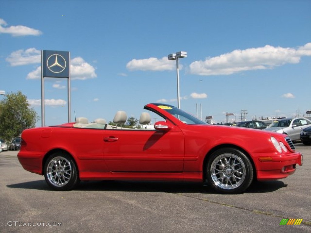 2002 CLK 320 Cabriolet - Magma Red / Oyster photo #3