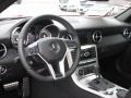 2012 Mercedes-Benz SLK Black Interior Steering Wheel Photo