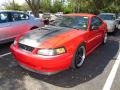 2003 Torch Red Ford Mustang Mach 1 Coupe  photo #4
