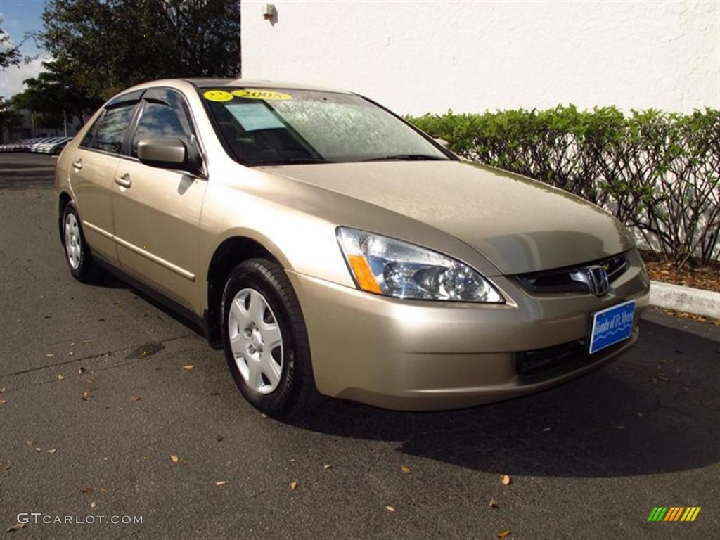 2005 Accord LX Sedan - Desert Mist Metallic / Ivory photo #1