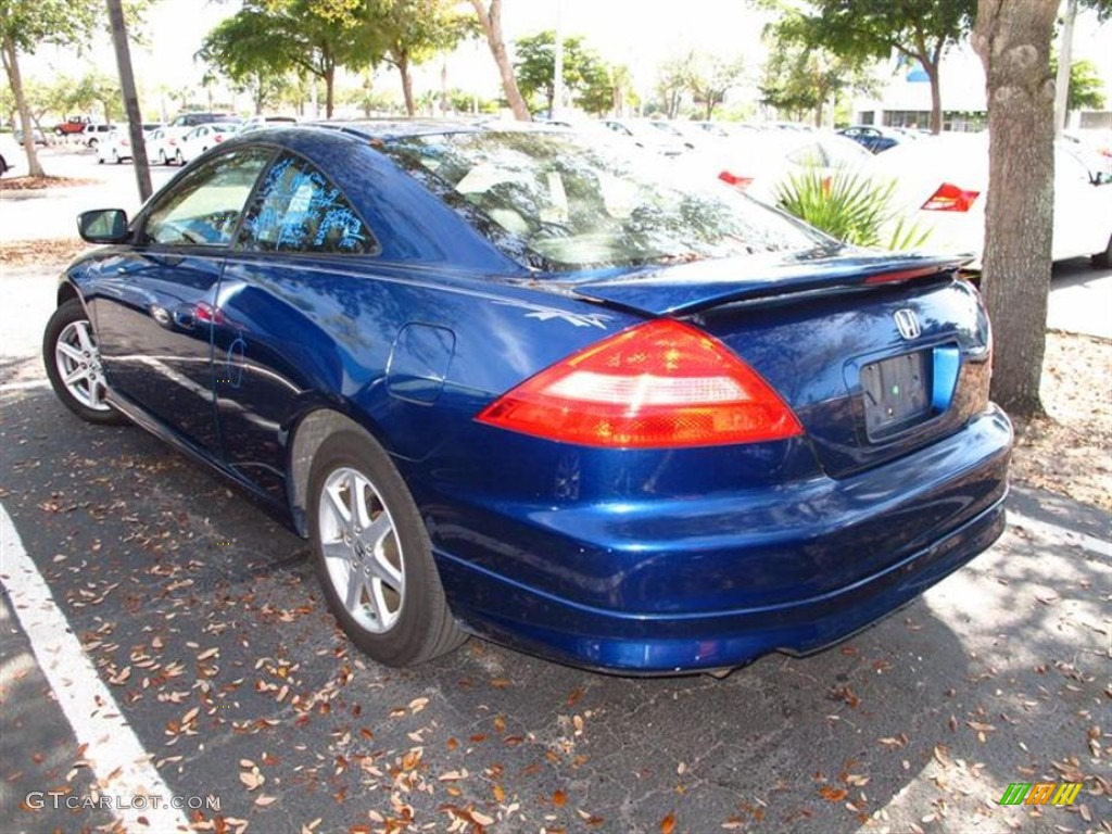 2003 Accord EX V6 Coupe - Sapphire Blue Pearl / Black photo #3
