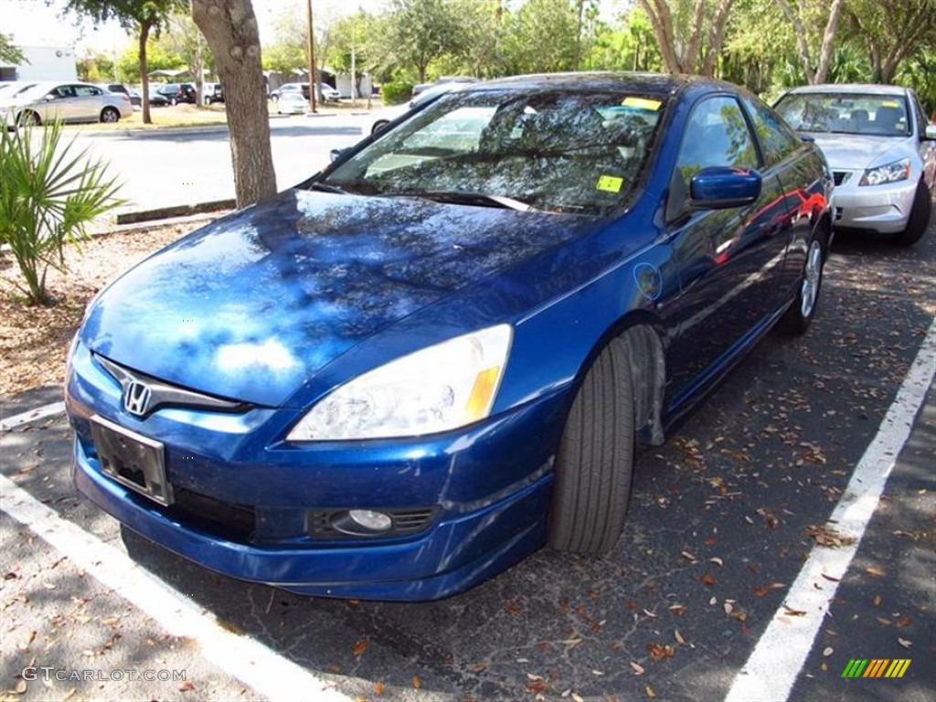 2003 Accord EX V6 Coupe - Sapphire Blue Pearl / Black photo #4