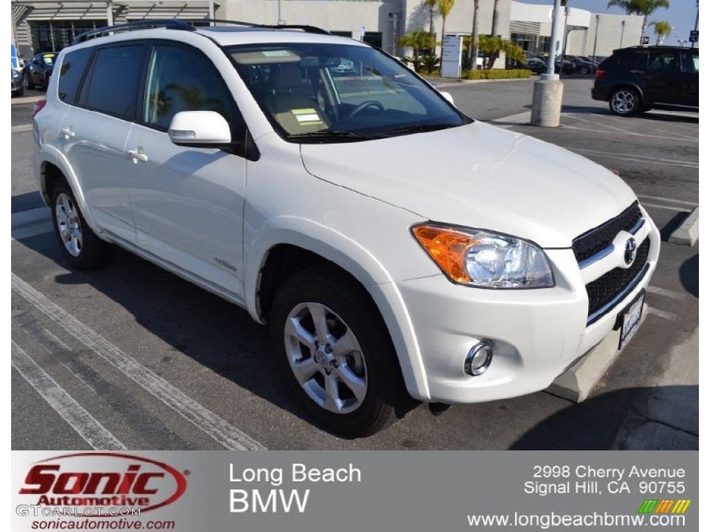 2010 RAV4 Limited - Blizzard White Pearl / Sand Beige photo #1