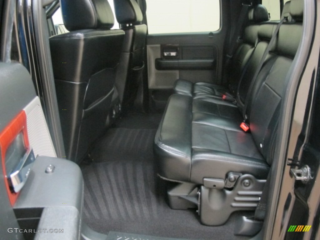 Black Interior 2007 Ford F150 Lariat SuperCrew 4x4 Photo #61488726