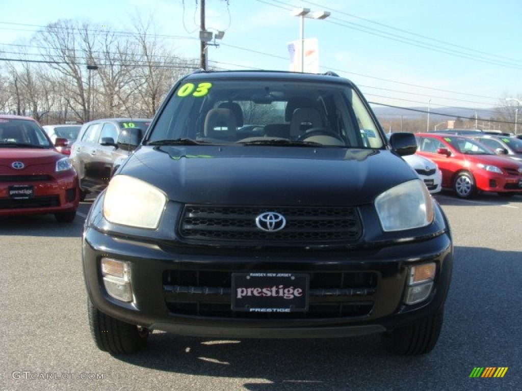 2003 RAV4 4WD - Black / Taupe photo #2