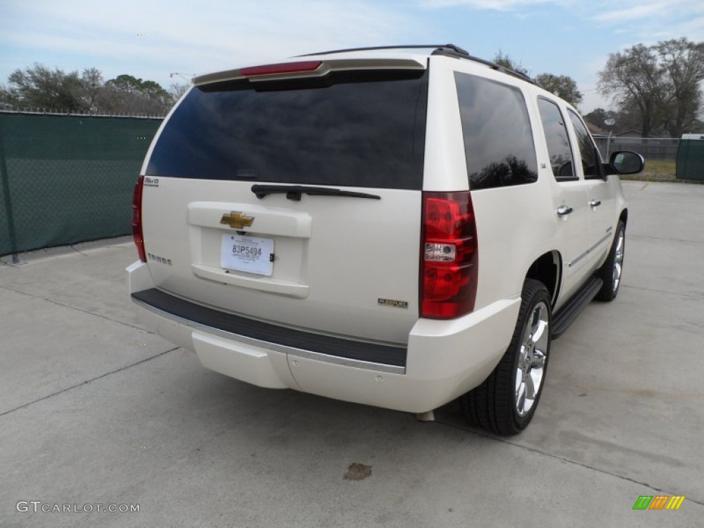 2009 Tahoe LTZ - White Diamond Tricoat / Light Cashmere photo #3