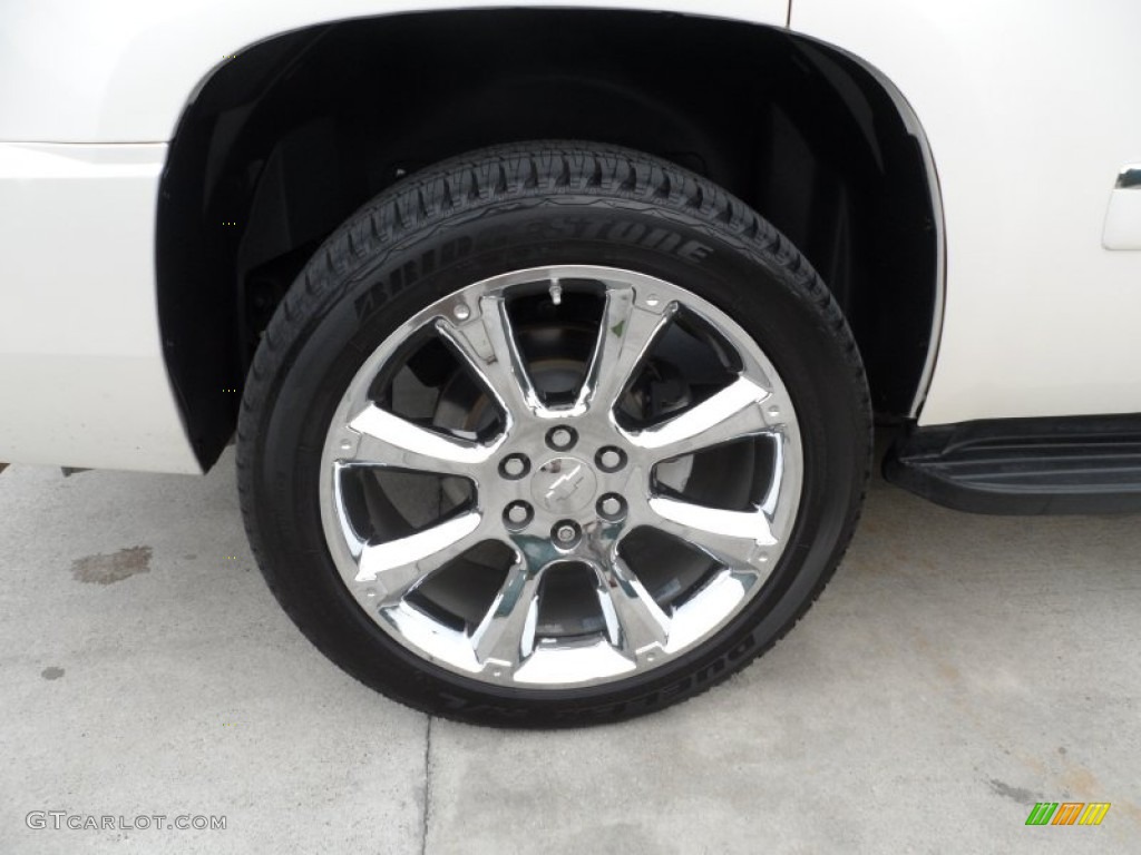 2009 Tahoe LTZ - White Diamond Tricoat / Light Cashmere photo #12