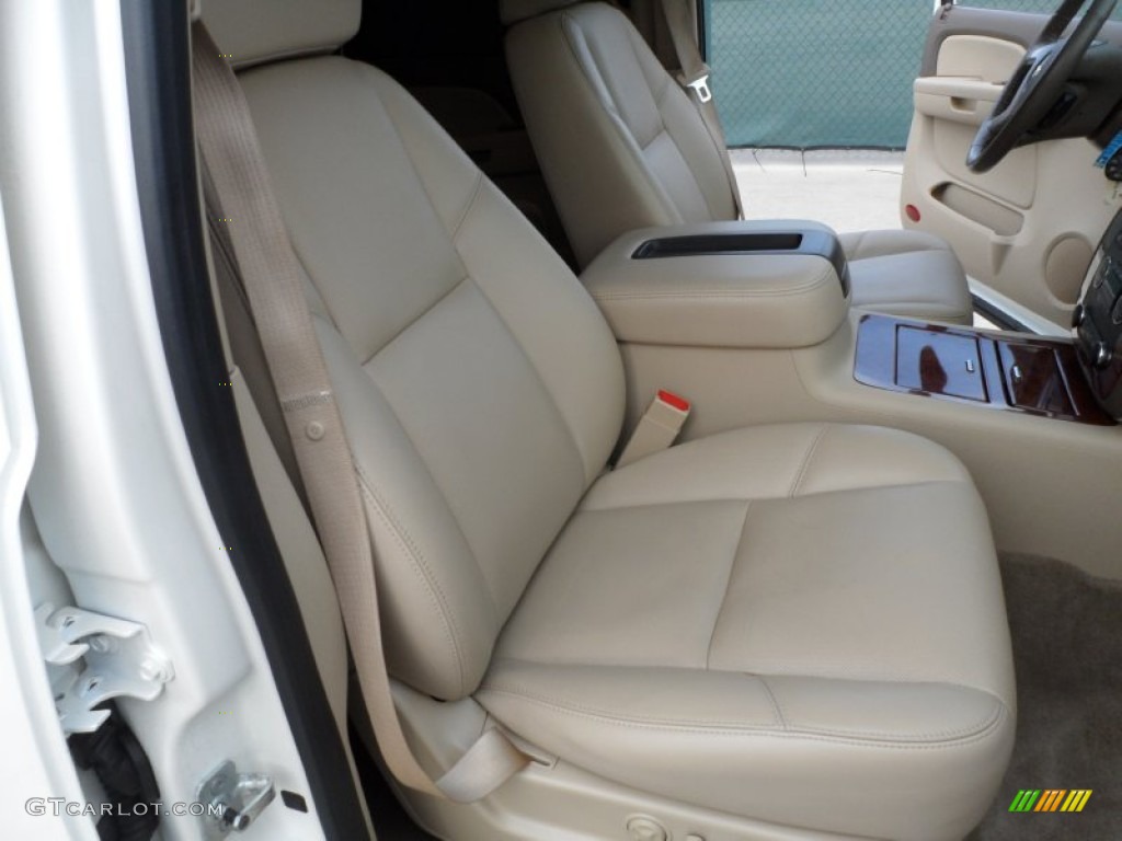 2009 Tahoe LTZ - White Diamond Tricoat / Light Cashmere photo #24