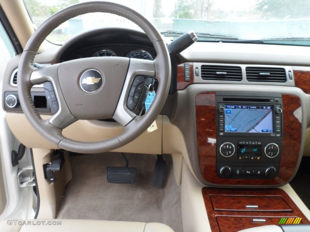 2009 Tahoe LTZ - White Diamond Tricoat / Light Cashmere photo #38