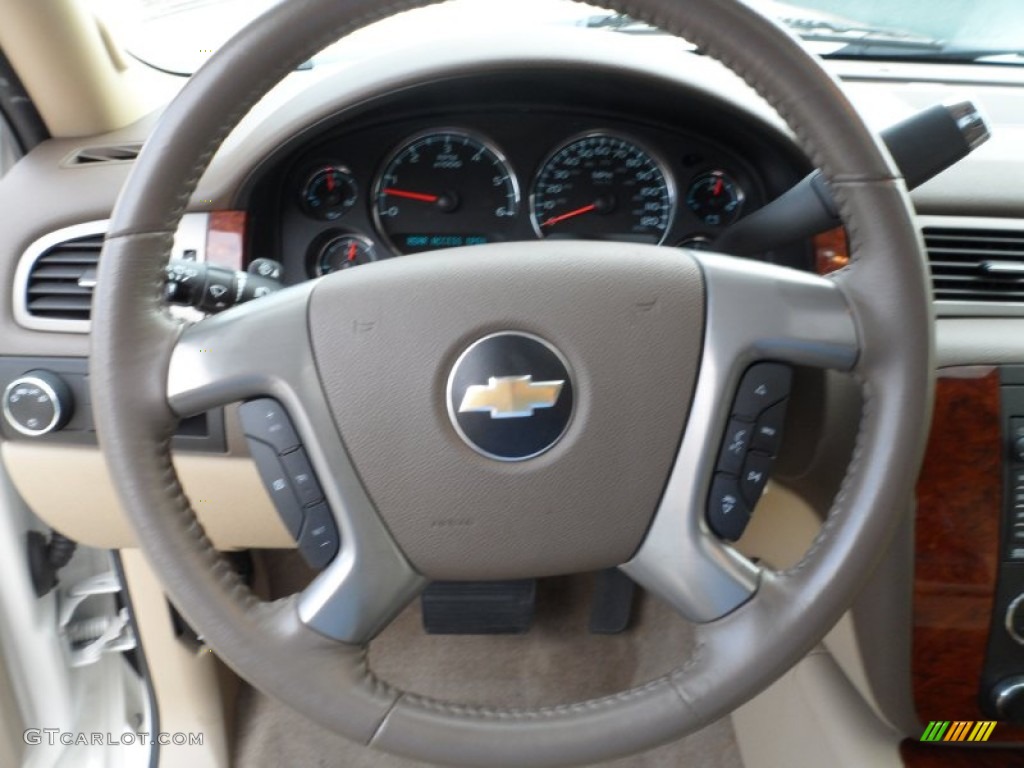 2009 Tahoe LTZ - White Diamond Tricoat / Light Cashmere photo #42