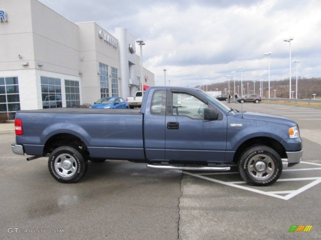 Medium Wedgewood Blue Metallic 2005 Ford F150 XLT Regular Cab 4x4 Exterior Photo #61490394