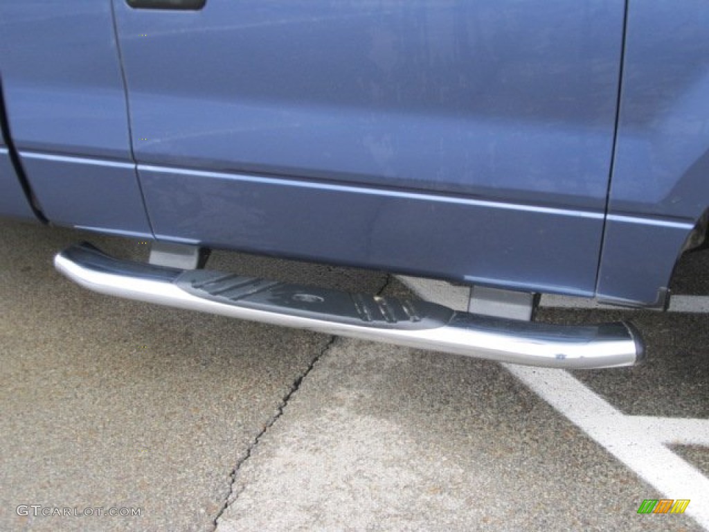 2005 F150 XLT Regular Cab 4x4 - Medium Wedgewood Blue Metallic / Medium Flint Grey photo #3