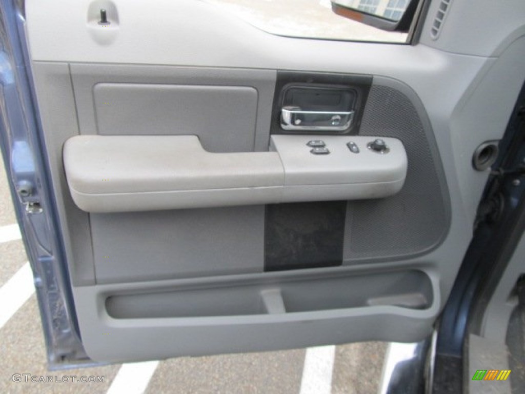 2005 F150 XLT Regular Cab 4x4 - Medium Wedgewood Blue Metallic / Medium Flint Grey photo #8