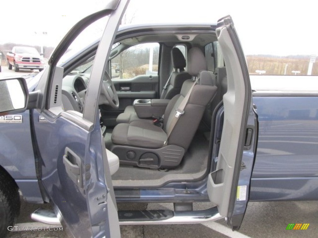 2005 F150 XLT Regular Cab 4x4 - Medium Wedgewood Blue Metallic / Medium Flint Grey photo #11