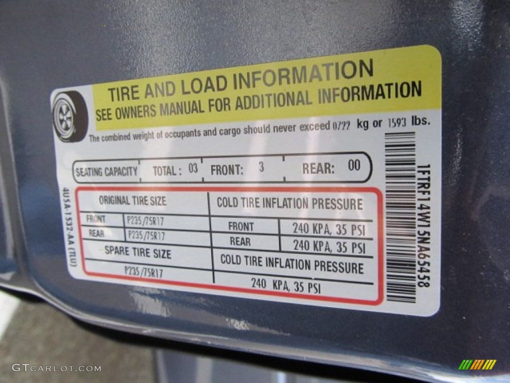 2005 F150 XLT Regular Cab 4x4 - Medium Wedgewood Blue Metallic / Medium Flint Grey photo #24