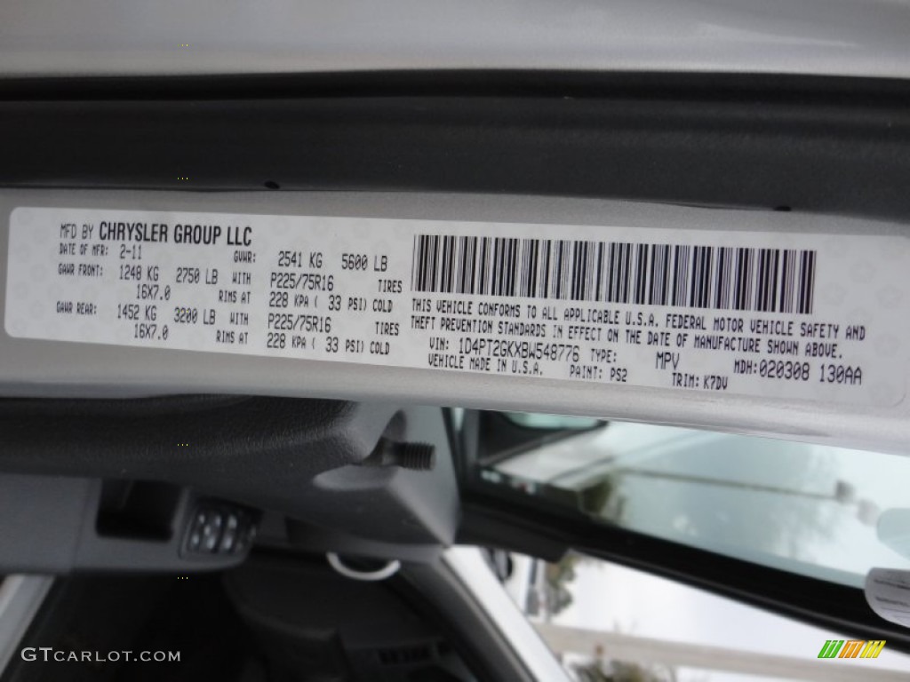 2011 Nitro Color Code PS2 for Bright Silver Metallic Photo #61490736