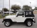 Stone White 2002 Jeep Wrangler Sport 4x4 Exterior