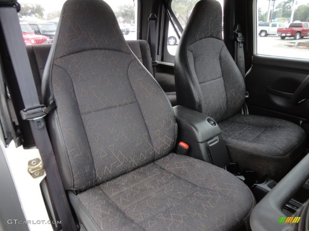 Agate Black Interior 2002 Jeep Wrangler Sport 4x4 Photo #61490874