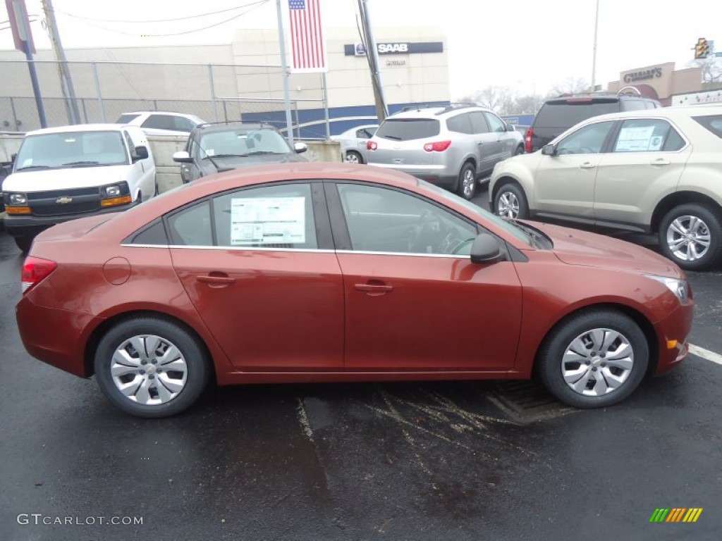 2012 Cruze LS - Autumn Red Metallic / Jet Black/Medium Titanium photo #4