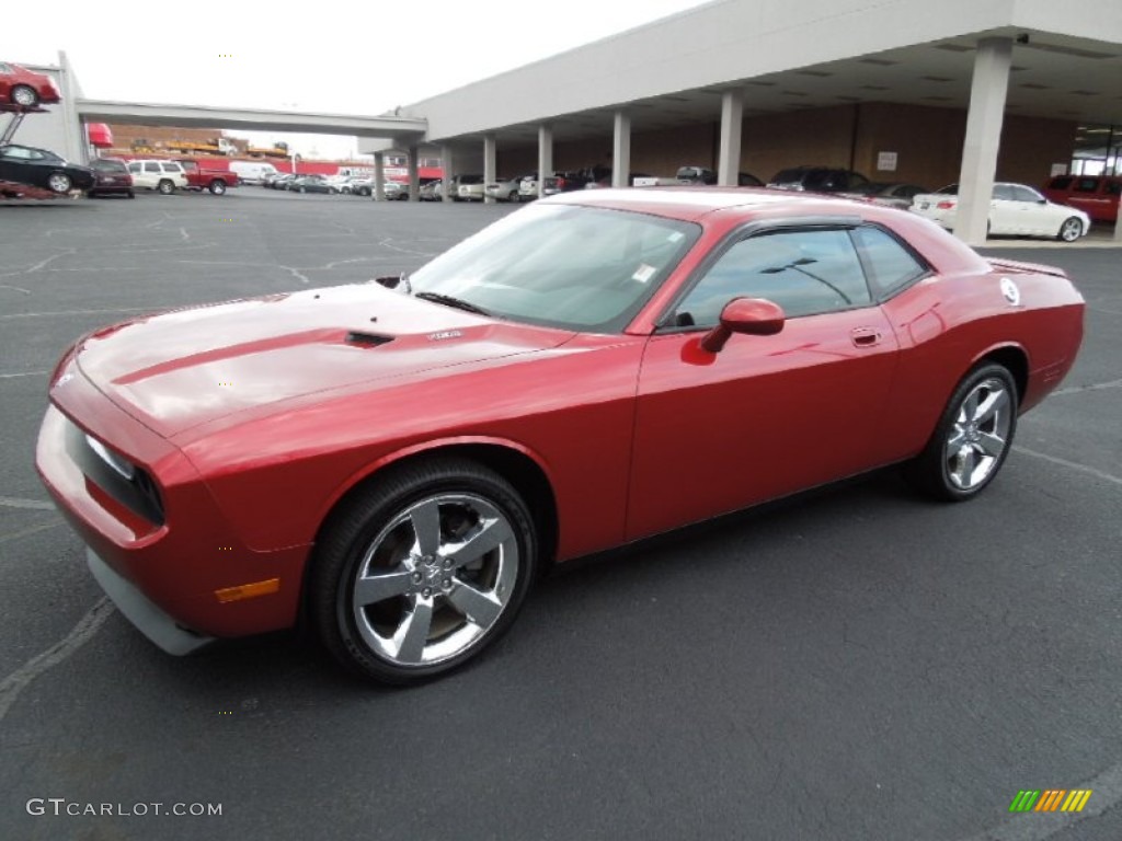 2010 Challenger R/T - Inferno Red Crystal Pearl / Dark Slate Gray photo #1