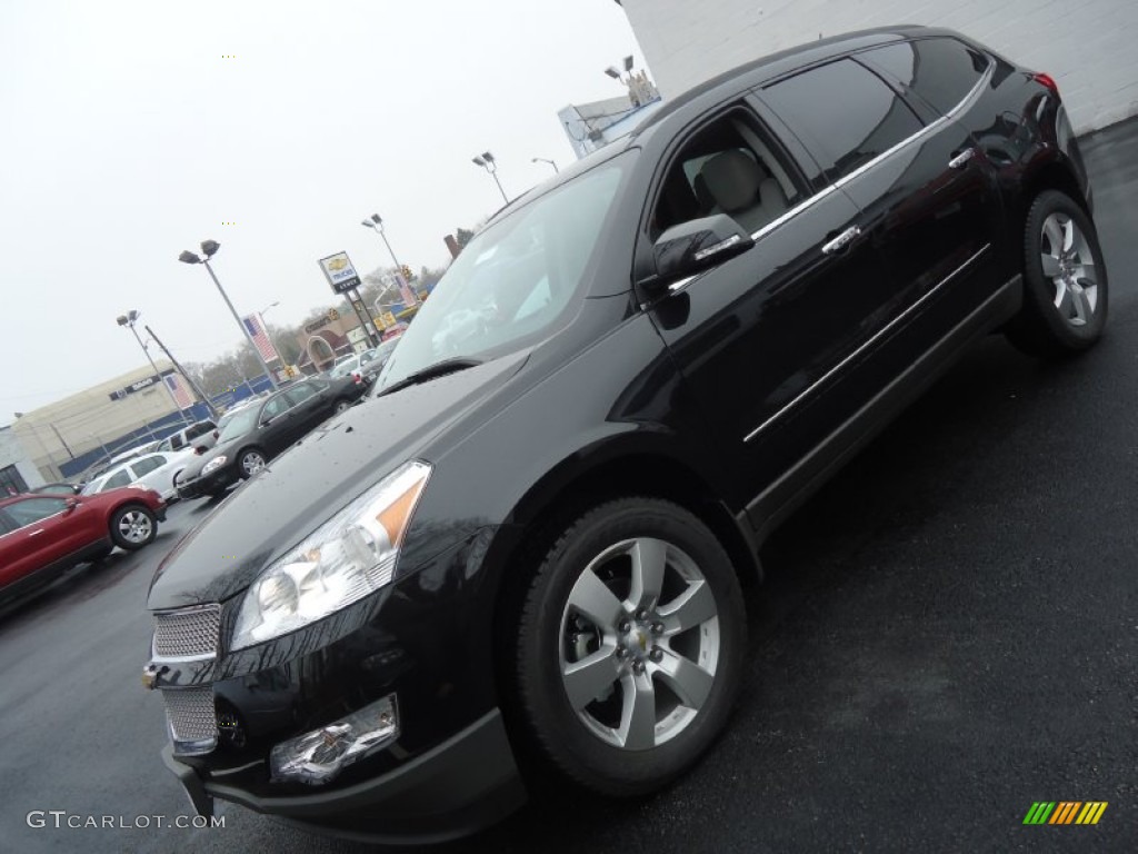 2012 Traverse LTZ AWD - Black Granite Metallic / Light Gray/Ebony photo #1