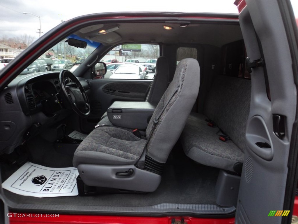 Mist Gray Interior 2000 Dodge Ram 2500 SLT Extended Cab 4x4 Photo #61495918