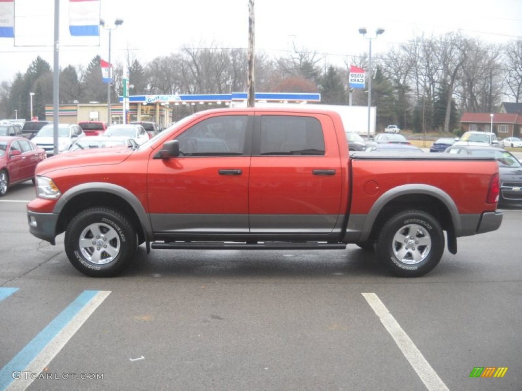 2009 Ram 1500 TRX4 Crew Cab 4x4 - Sunburst Orange Pearl / Dark Slate/Medium Graystone photo #6