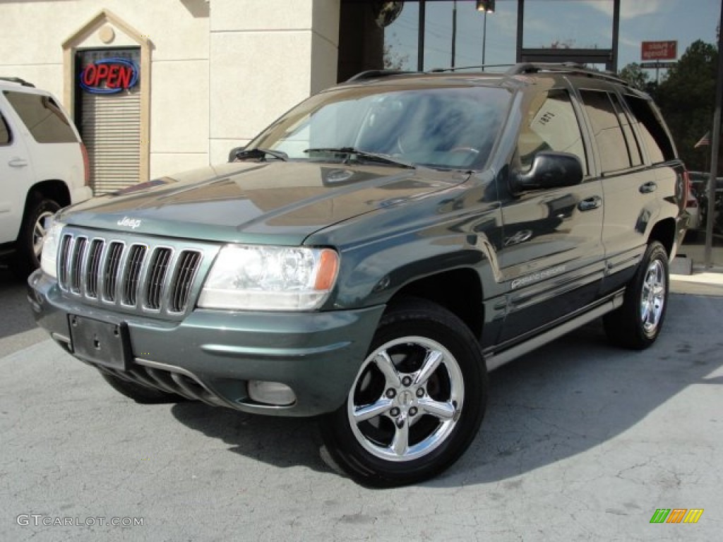 2003 Grand Cherokee Overland 4x4 - Onyx Green Pearlcoat / Dark Slate Gray/Light Slate Gray photo #2