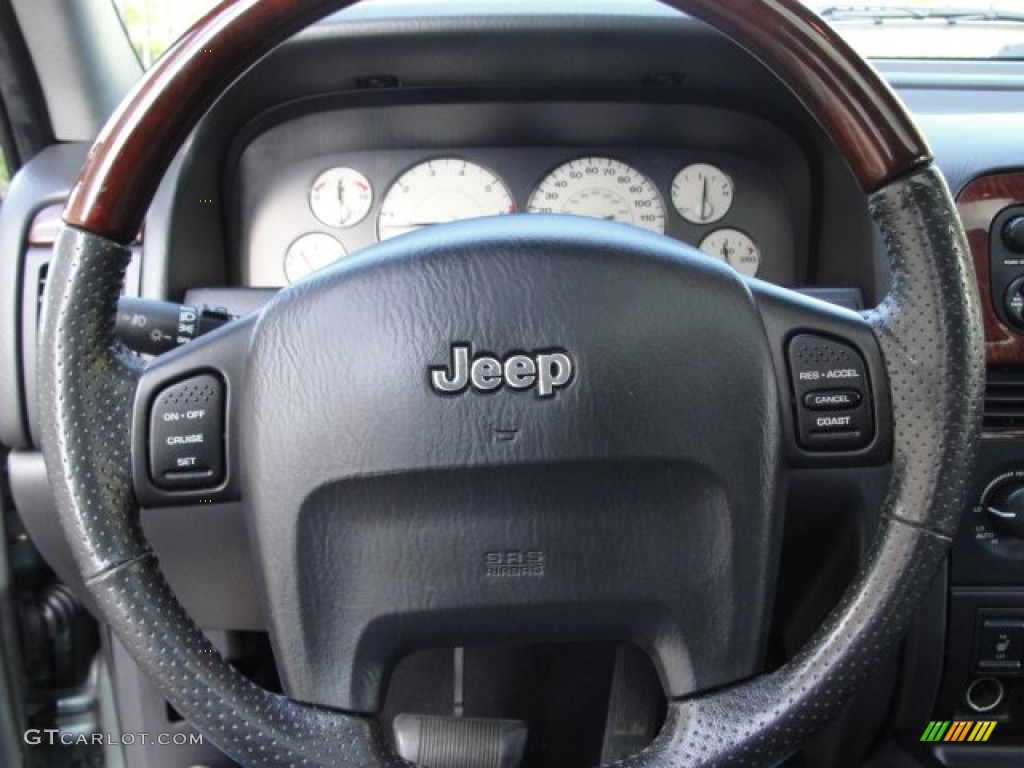 2003 Grand Cherokee Overland 4x4 - Onyx Green Pearlcoat / Dark Slate Gray/Light Slate Gray photo #14